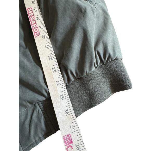 Hathaway XL Bomber Jacket Microfiber Olive Green Zip Up Classic Fit Outerwear - Picture 5 of 5